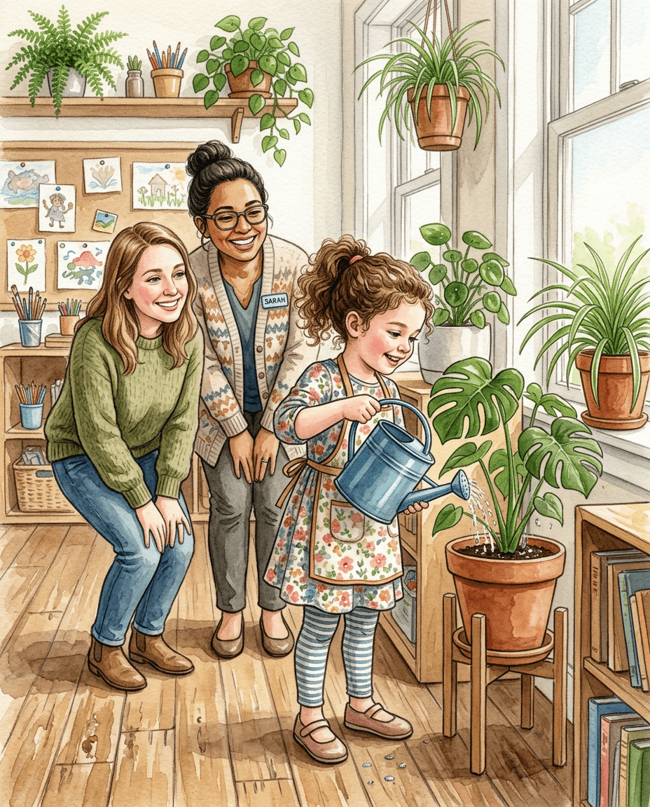 Watercolour early childhood Regulation Ladder illustration